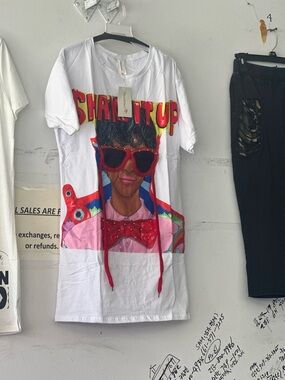 Kids White Graphic Tee - 'Shut It Up' Novelty Print